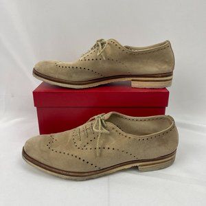 *SOLD* Summer shoes! beige suede oxford shoes women's Size 9